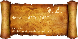 Herzl László névjegykártya